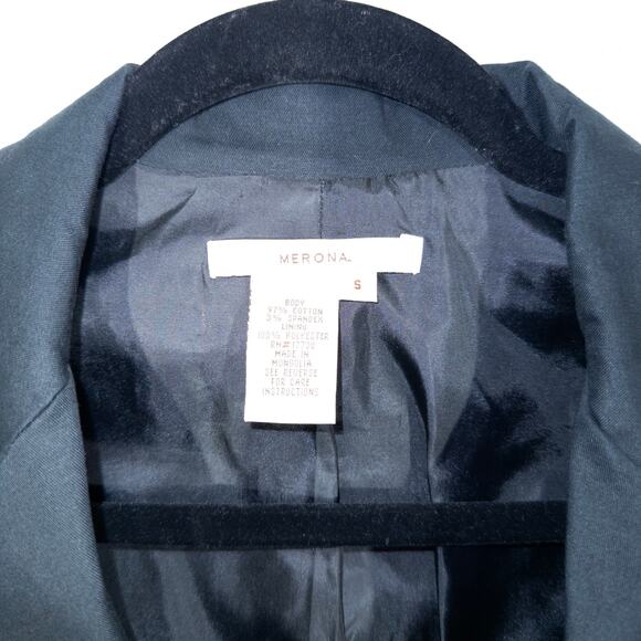 Merona Black Single Button Blazer Jacket Size Small‎ - Picture 3 of 5